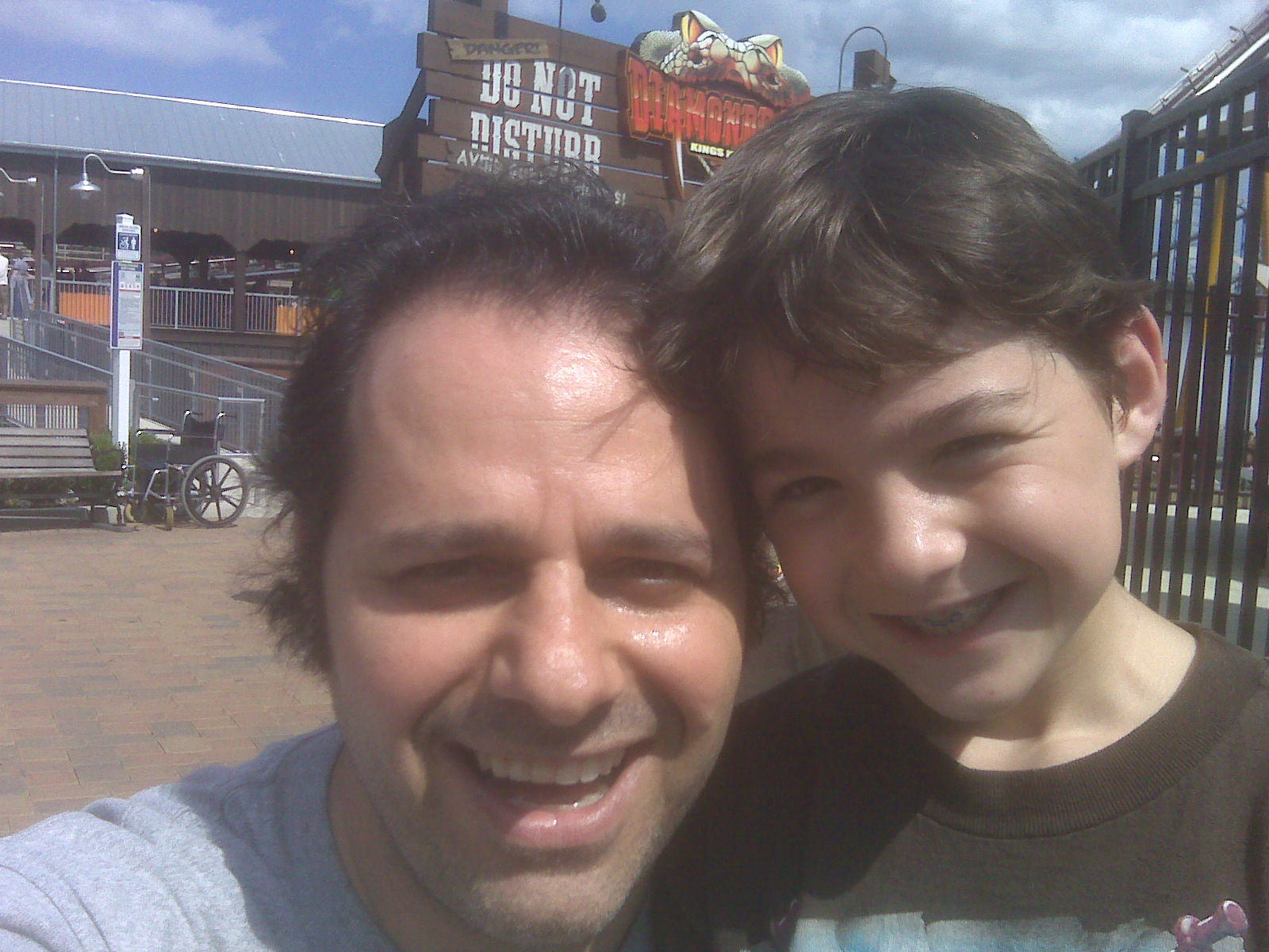 David And Tyson At Kings Island