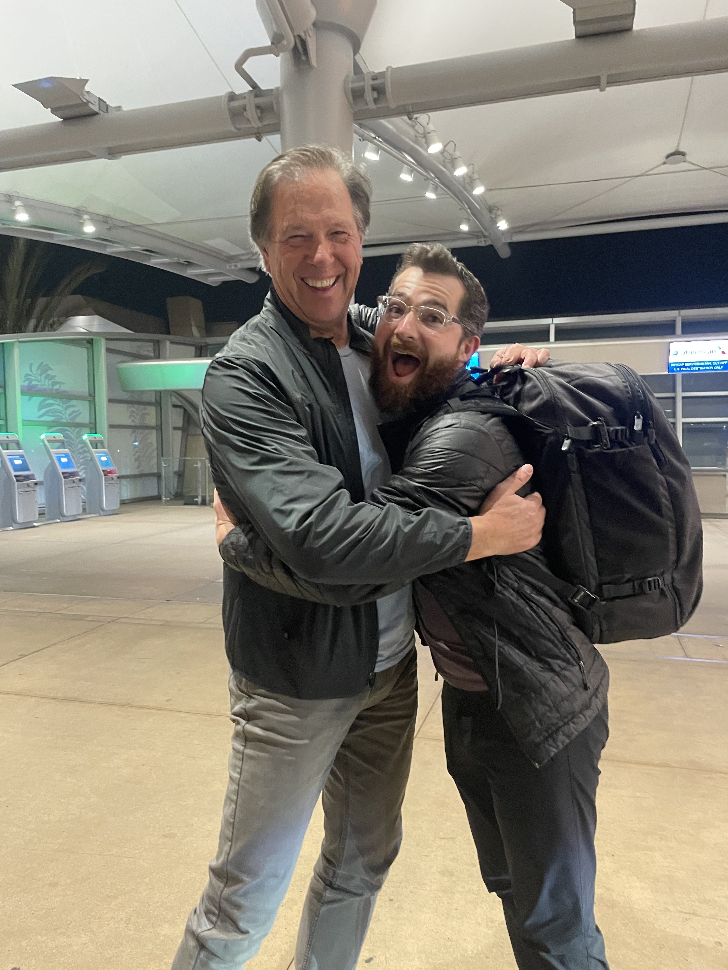 Proof that Gabe and his father in law have hugged